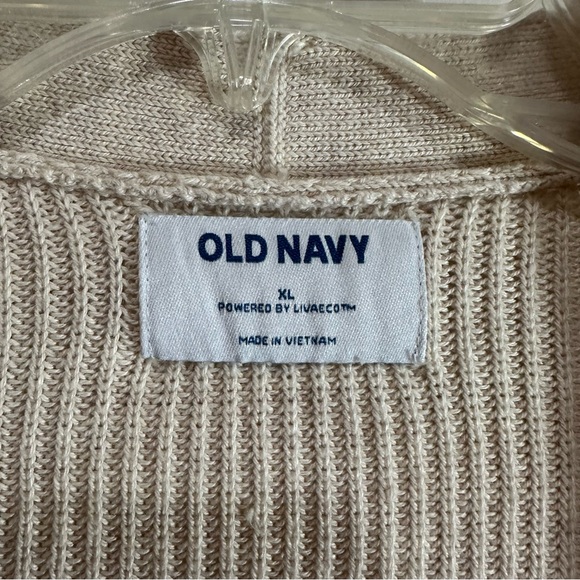 Old Navy Women’s Open Cardigan Sweater Cream XL - Picture 2 of 8